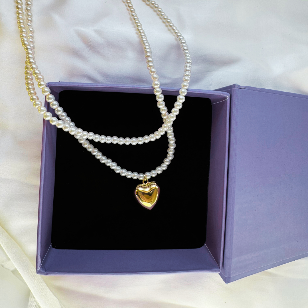 Pearl Heart Necklace