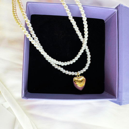 Pearl Heart Necklace