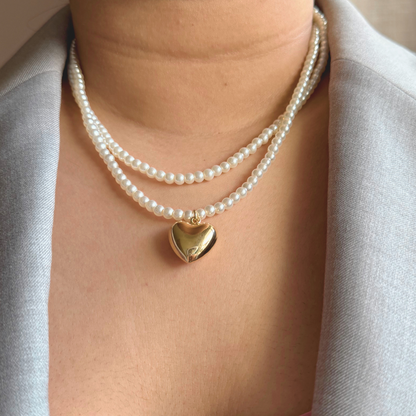 Pearl Heart Necklace